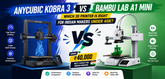Anycubic Kobra 3 vs Bambu Lab A1 Mini: Which 3D Printer Is Right for Indian Makers Under 40k?