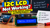 I2C LCD Not Working? How to Fix Address, Contrast and Wiring Problems