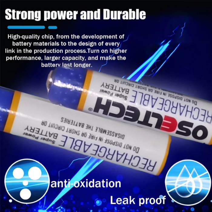 1000mAh AAA Rechargeable Battery (2-Pack) β 1.2V AAA rechargeable battery for remotes & cameras.-Battery -Robocraze