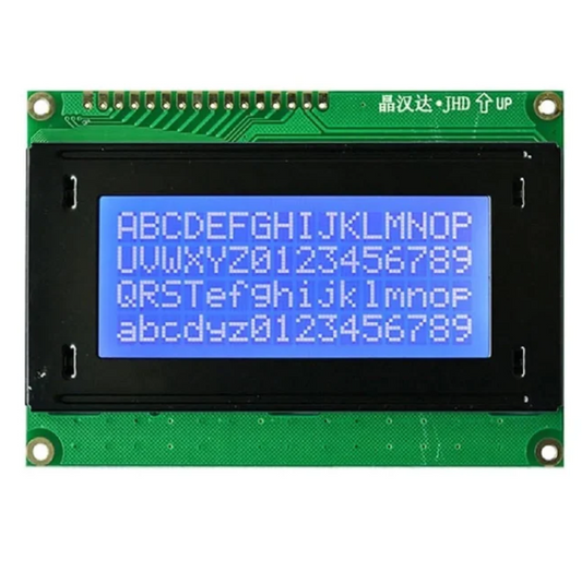 16x4 LCD blue JHD - JHD 16x4 blue LCD for Arduino, Raspberry Pi & DIY projects. -LCD Display -Robocraze