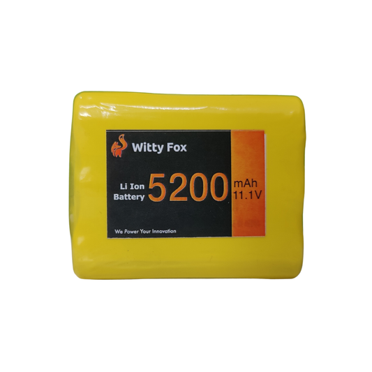 Witty Fox 11.1V 5200mAh Li-ion Battery – High-power battery for robotics. -Lithium Battery -Robocraze