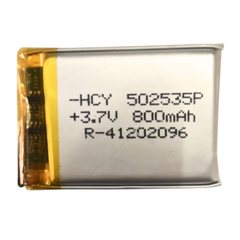 3.7V 800 MAH LIPO Rechargeable Battery- Batteries and Power Supply - LiPO Batteries and Chargers -Lipo Battery -Robocraze