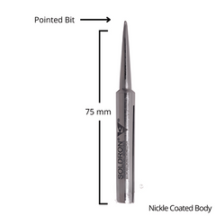 Soldron 25W Pointed Bit – Precision needle tip for detailed work – soldering iron - Soldering Kit -Robocraze