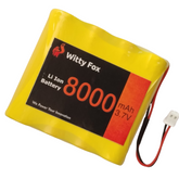 Witty Fox 3.7V 8000mAh Li-ion Battery – High-performance battery. -Lithium Battery -Robocraze