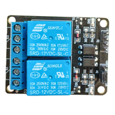 12V 2-Channel Relay Module with Optocoupler Isolation -Electronic Modules -Relays- 12V Relay -Robocraze