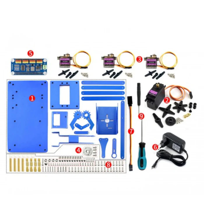 Waveshare 4-DOF Robot Arm Kit – Wi-Fi & Bluetooth robotic arm for Raspberry Pi - STEM kit - Robotics Kits - Robocraze
