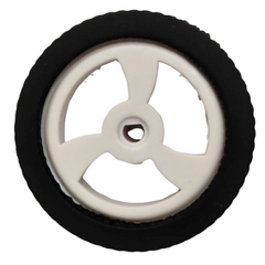 Rubber Hollow Car Wheel – High-grip DC motor and wheel for robotics – Robot Wheels and Chassis - Robocraze