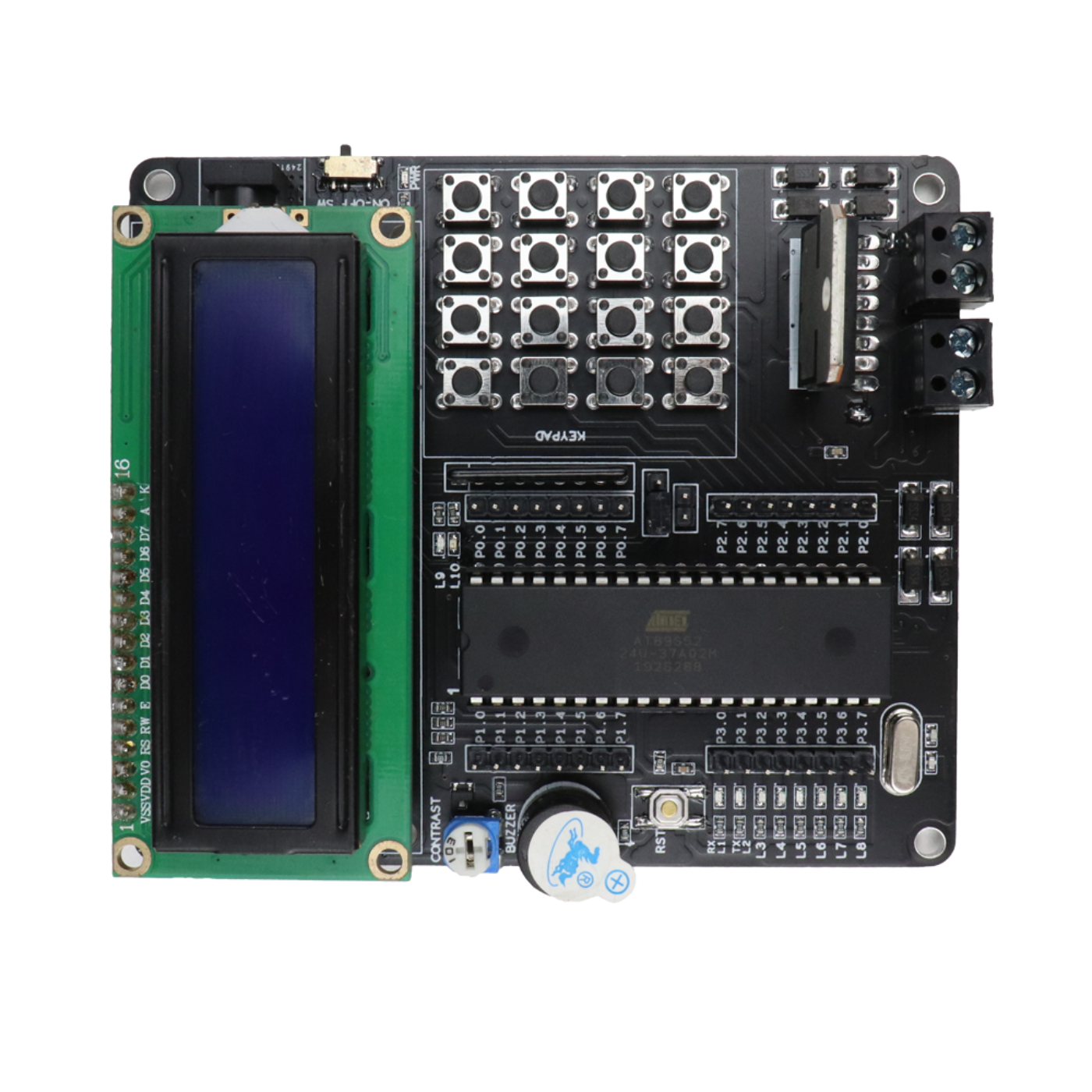 SmartElex AT89S52 Microcontroller Development Board – 40-Pin DIP MCU with L298P Motor Driver -Robocraze