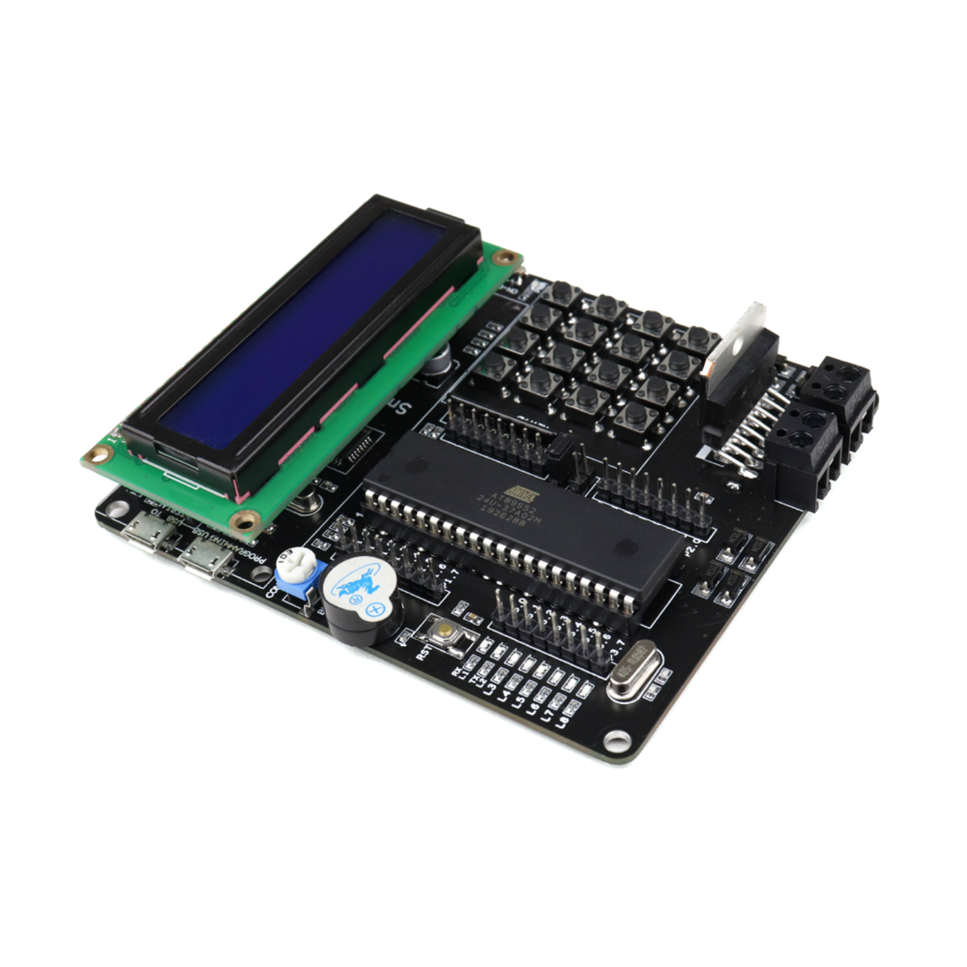 SmartElex AT89S52 Microcontroller Development Board – 40-Pin DIP MCU with L298P Motor Driver -Robocraze