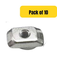 Hammer Drop-In T Nut ( M4*10*6 T)(Pack of 10) - Robocraze