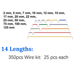350PCS Breadboard Assorted Copper Jumper Wire Kit -Robocraze