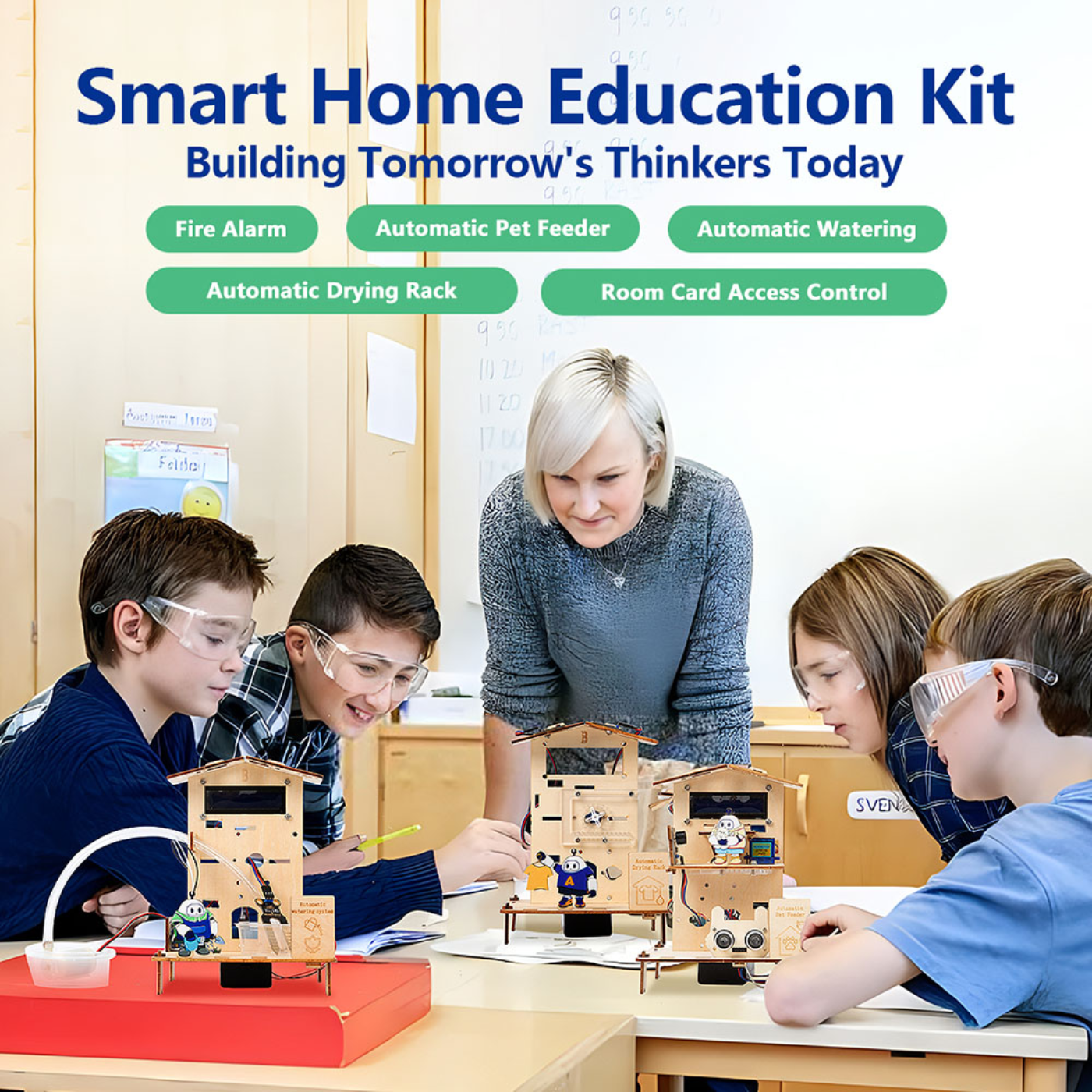 5-in-1 ACEBOTT ESP32 STEM School Smart Home Kit - Level 2 QE024