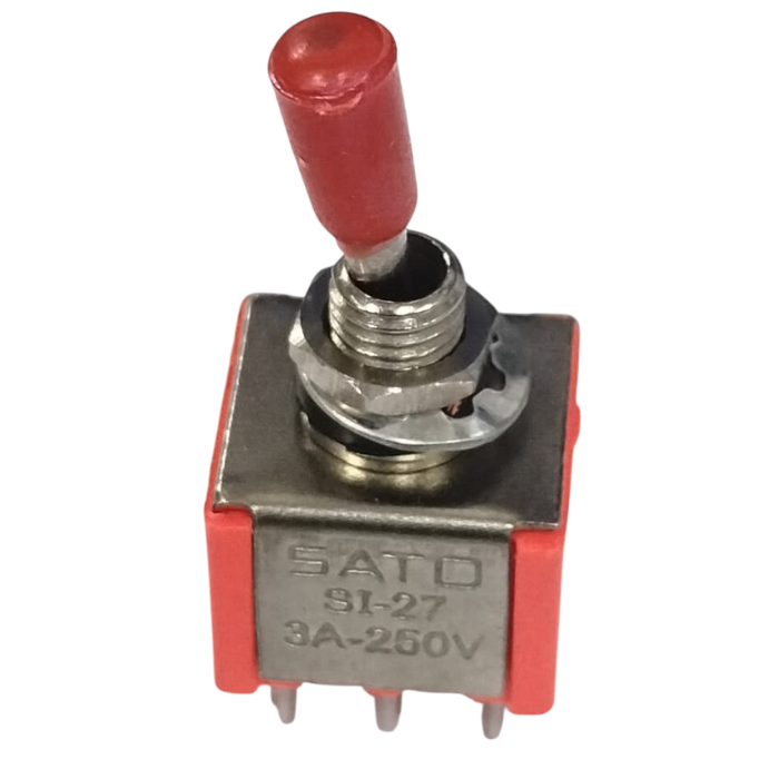 6 Pin Toggle Switch (3A 250V) – High-durability toggle switch - Mini Switch - Robocraze