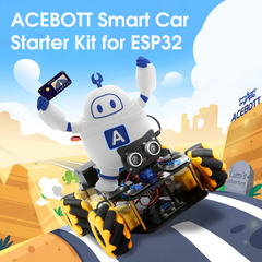 ACEBOTT QD001 ESP32 4WD Smart Robot Car Kit for Arduino
