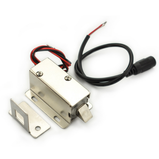 12V Inclined Electromagnetic Door Lock with Connector - Robocraze