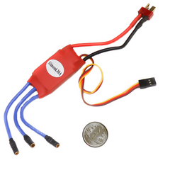 SimonK Red 30A BLDC ESC (With Connectors) – For FPV drones. -DIY drone parts -Robocraze