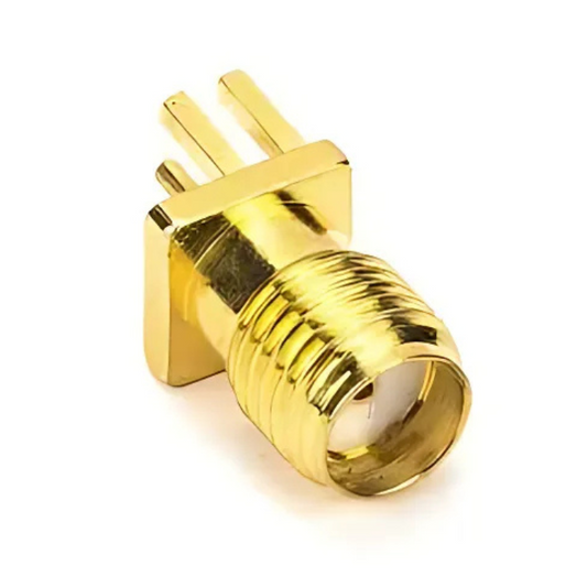 SMA Connector Female Straight Edge Mount For 1.6mm PCB - Robocraze