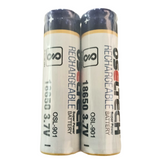 18650 3.7V 3800mAh Li-ion Battery (Pack of 2) – Long-lasting 18650 battery with header. -Lithium Battery -Robocraze