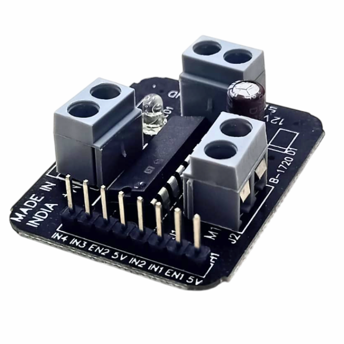 L293D Motor Driver IC Module – Efficient motor driver for robotics & automation. -Robocraze