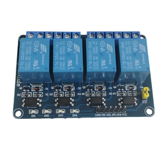 4 Channel 12V Relay Board – 4-channel 12V relay module for industrial automation. -Relay Module -Robocraze