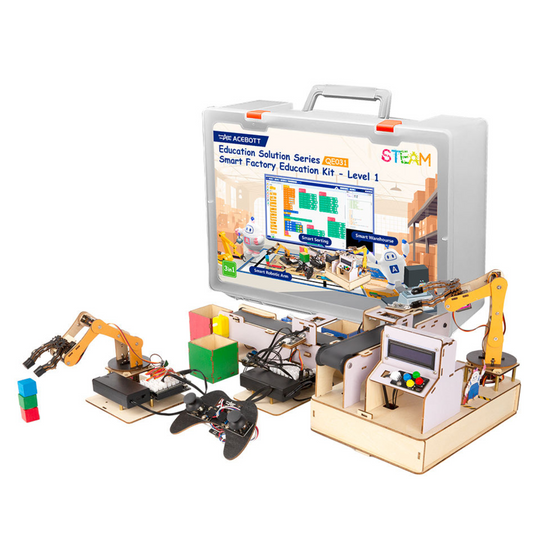 ACEBOTT Smart Factory STEM Education Kit – Industry-inspired DIY Kits, STEM Kits, Robot Kits -Robocraze