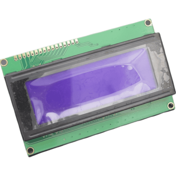 20x4 LCD Display Module (Blue) - 20x4 blue LCD display for Arduino & embedded applications. -LCD Display -Robocraze