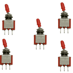 Sub-Miniature Toggle Switch (Pack of 5) – Small toggle switches - Mini Switch - Robocraze