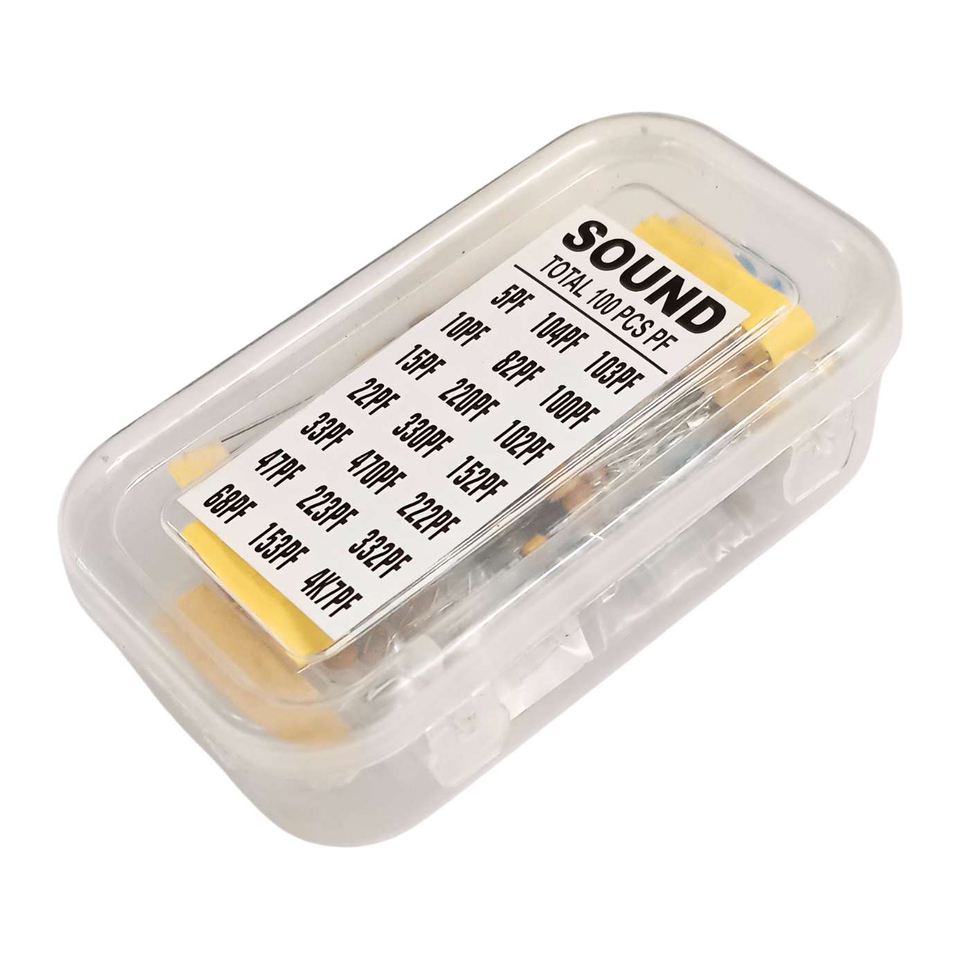 Ceramic Capacitor Box (100PC) – Assorted capacitors for prototyping. -Basic Components -Robocraze