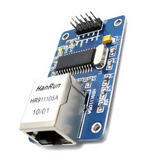 Ethernet LAN Module ENC28J60 – Compact LAN module for microcontrollers. -Ethernet Cable -Robocraze