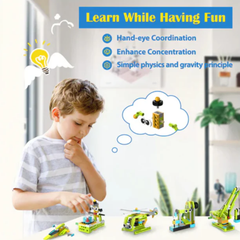 Makerzoid 100-in-1 STEAM Building Blocks Set Educational Toy for Kids 6+ Years Old -STEM Kits -School Kits -Intermediate Kits -Robocraze