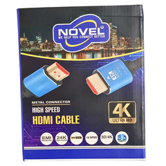 NOVEL 4K Ultra HD High-Speed HDMI Cable with Metal Connectors – 1.5 Meters -Cables -HDMI -Robocraze
