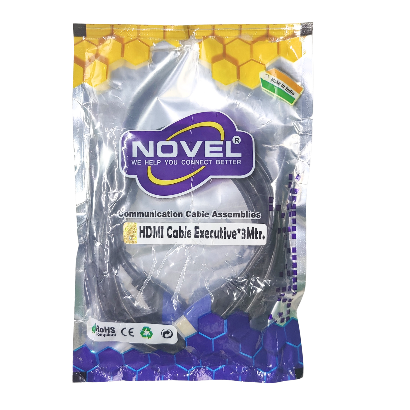 Novel 3 Meter High-Speed HDMI Cable - HDMI Arc Enabled -Cables -HDMI -Robocraze