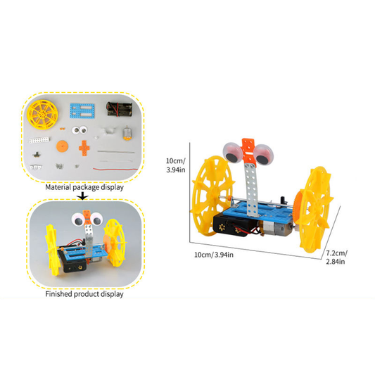 Pludo Two-Wheel Robotic Car – Balance & Motion Learning DIY Kit for Kids Ages 3–8 | Preschool to Grade 2 - DIY Car Kit - Robocraze