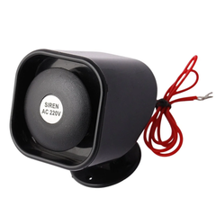 SQR117 - 220V AC Square Siren – High-voltage loud siren for security systems. -Electronic Components - Robocraze