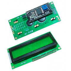 16x2 Green LCD with Soldered I2C – 16x2 green LCD with I2C for Arduino & Raspberry Pi - LCD Display - Robocraze