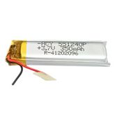 Witty Fox 350mah Rechargeable 3.7v LiPo Battery -Lithium Polymer Battery for Drone -Robocraze