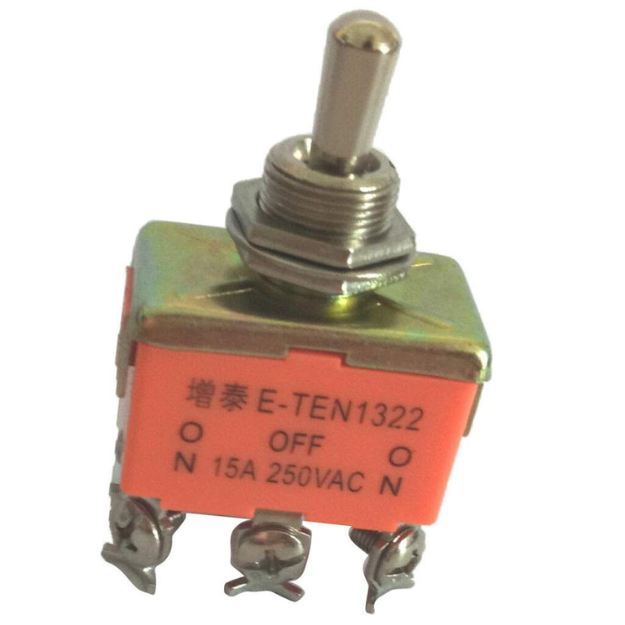 DPDT 6 Pin Toggle Switch ON-OFF-ON (15A 250V) – High-power DPDT toggle switch - Mini Switch - Robocraze