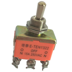 DPDT 6 Pin Toggle Switch ON-OFF-ON (15A 250V) – High-power DPDT toggle switch - Mini Switch - Robocraze
