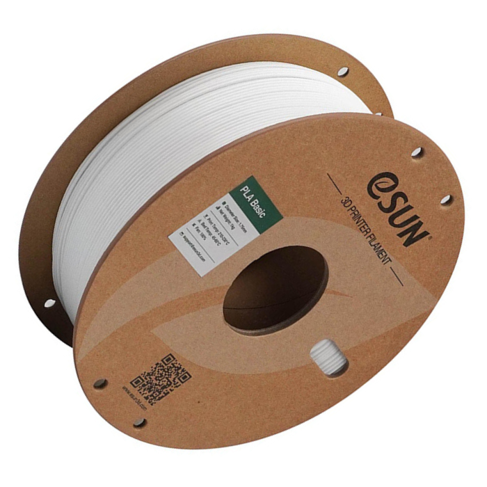 eSun PLA-Basic 1.75mm 3D Printing Filament 1kg White Color -3D Printers/Pens -Filaments -Robocraze