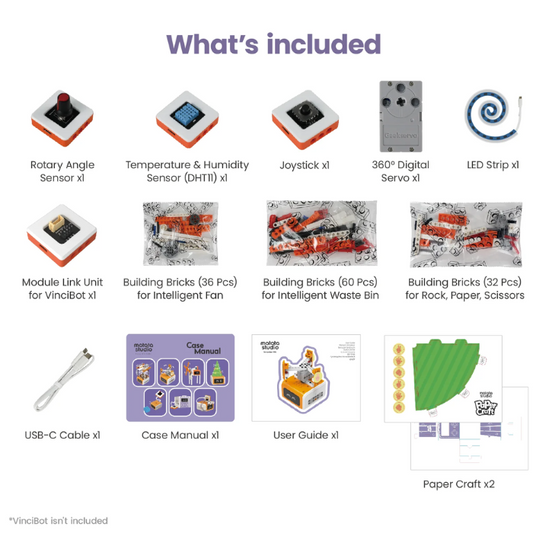 Matatalab 5-in-1 Programmable Electronic Module Kit – Creative DIY Kits, STEM Kits, Robot Kits -Robocraze