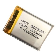 3.7V 800 MAH LIPO Rechargeable Battery- Batteries and Power Supply - LiPO Batteries and Chargers -Lipo Battery -Robocraze