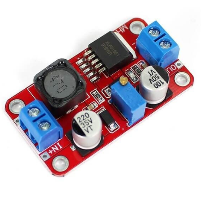 XL6019 5A Adjustable Boost Module – XL6019 boost module for stable DC power. -Power Converter -Robocraze