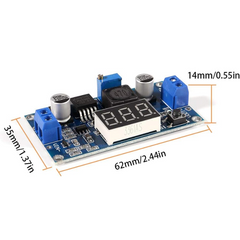 LM2596 Buck Converter with Display β LM2596 buck module with voltage display. -Power Converter -Robocraze