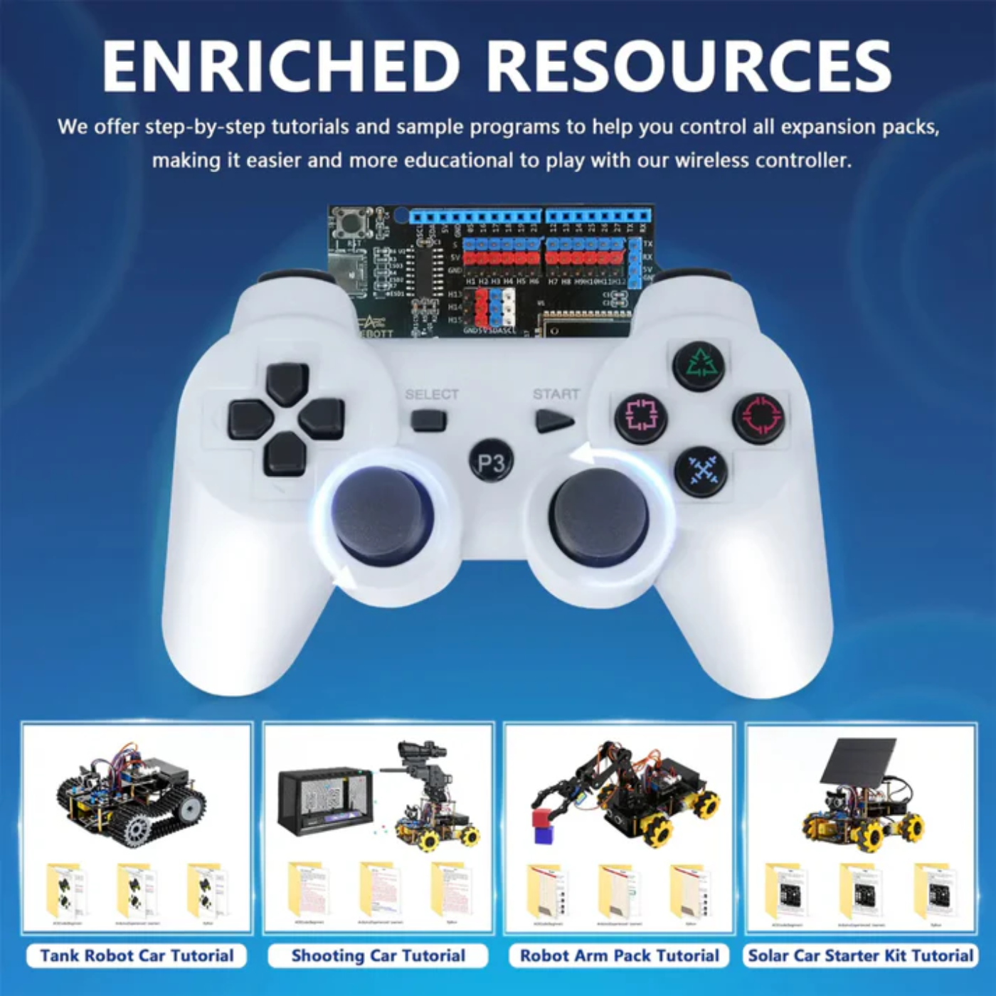 ACEBOTT QD010 Wireless Controller for Robot Car kit with Bluetooth Controller Expansion Pack