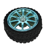 65mm Smart Car Rubber Wheel – Durable BO motor wheel for smooth motion. -Robot Wheels and Chassis -Robocraze