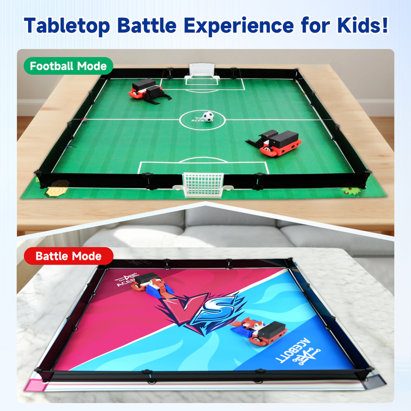 ACEBOTT QD028 ESP32 2-in-1 Football & Battle Car Robotics Kit