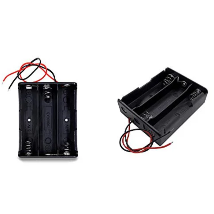 18650 3-Cell Holder Charger – Battery holder for DIY power packs. -Battery Accessories -Robocraze