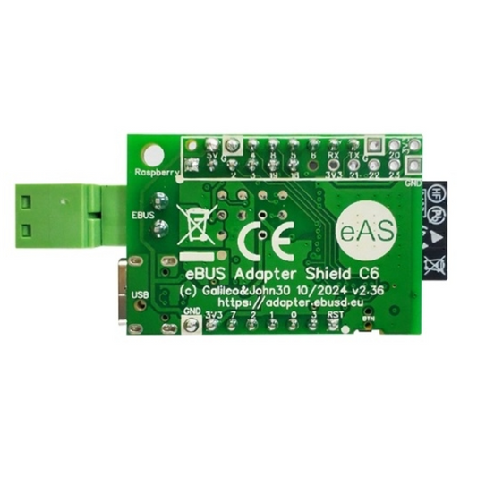 ELECROW eBus Adapter Shield C6 – High-quality Arduino shields with a translucent case -Robocraze