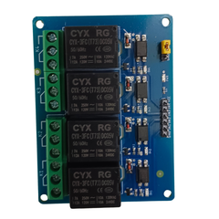 4-Channel 5V Relay Board – 4-channel 5V relay board for electronics projects. -Relay Module -Robocraze