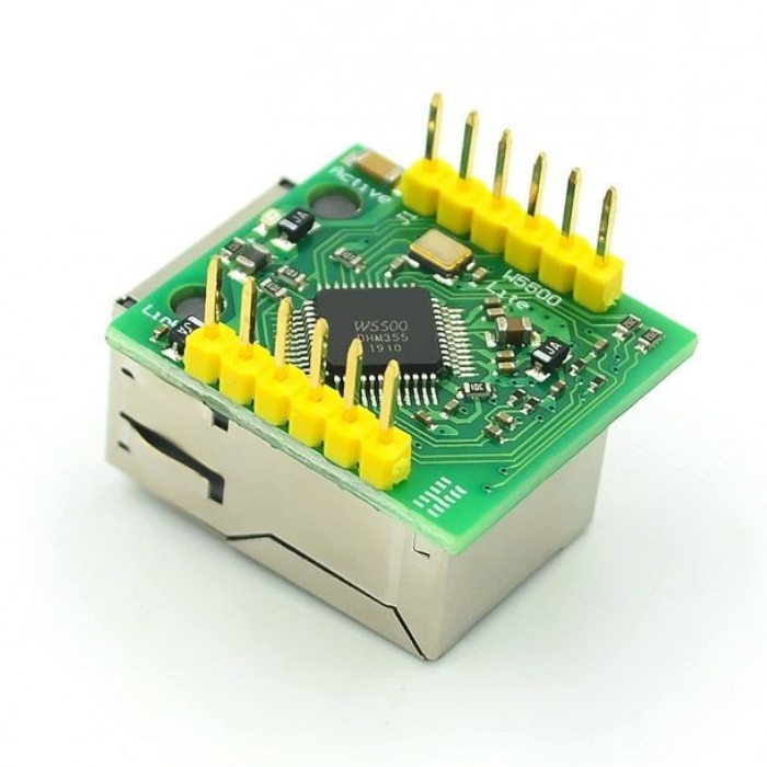 W5500 Mini Ethernet Gateway Module – Stable network communication for IoT. -Ethernet Cable -Robocraze
